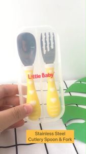 Little Baby - Stainless Cutlery Spoon & Fork Set SCSF0220 Sendok Garpu