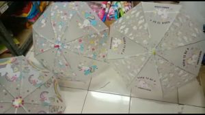 PAYUNG ANAK KARAKTER PRINTING PVC UNICORN LITTLE PONNY