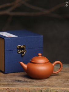 Classic Style Handmade Egg Yellow Clay Kung Fu Tea Pot with Handle Half Handmade Traditional Chinese Cuisine Tea Utensils