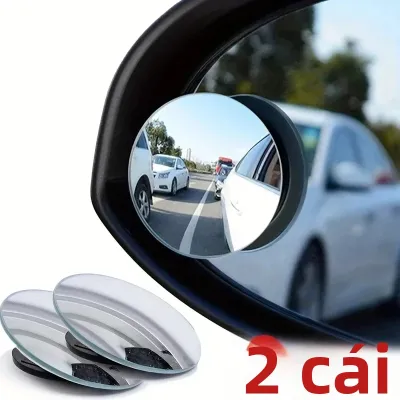 Gương Chiếu Hậu Ô Tô Góc Rộng 360 Độ Gương Cầu Lồi Nhỏ Tròn Hỗ Trợ Lùi Xe
