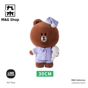 M&G SHOP | Brown Bear Plush Pajama Doll Birthday Gift