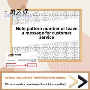 Panda Wooden Puzzle 1000/500/300 Pieces Cute Cartoon Educational Toys for Children Gift for Boys And Girls Intelligence Development