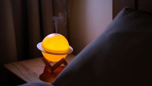 Humidifier aroma therapy Alat Pengharum Ruangan Aroma Terapi Humidifier Aromatherapy Diffuser Motif Print Bulan 3d JSQ-011