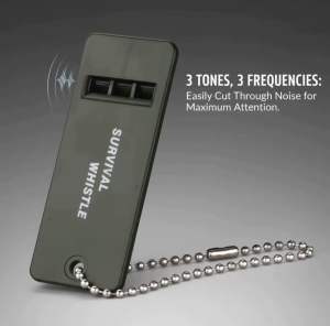 2in1 Survival Whistle with Hand Press Flashlight Emergency Safety Tool Portable Outdoor Camping Hiking