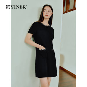 YINER | Elegant French Dress Pearl Decoration