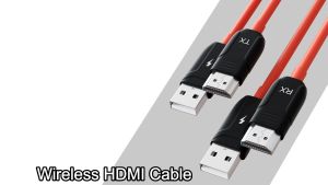 ANYTROX Wireless HDMI Transmitter and Receiver Set 1080P Mirroring wireless hdmi adapter Computer video/audio/files on the same screen to TV/projector Wireless HDMI Transmitter Plug and Play Suitable for Conference Classroom Home Theater