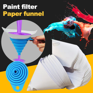50/51/200PCS Fine Paint Filter Paper Car Paint Spray Mesh Paper Filter Funnel Strainer Disposable Conical Straining Funnels