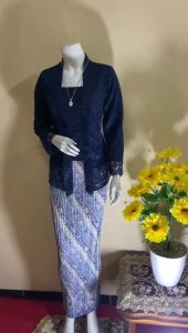 Stelan Dan Atasan Kebaya Kutu Baru Wanita Kebaya Kondangan Kebaya Wisuda