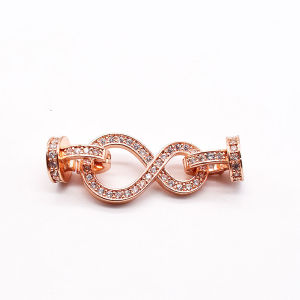 925 Bạc Nửa Ngọc Trai Nút Vòng Cổ Kết Nối Thủ Công DIY Nút Vòng Tay Nút Phụ Kiện Nút Hình Chữ Thập Nút Hình Chữ Thập