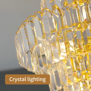 Lampu Gantung Nordik Aesthetic LED Lampu Gantung Emas Kristal Mewah dengan Soket G9 Ruang Tamu Bar Restoran Kamar Tidur Tinggi Lampu Hias Rumah Minimalis Mewah