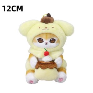 Sanrio | Kawaii Mofusand Shark Cat Games Plush Toys Backpack Keychain Creative Cute Cartoon Stuffed Doll Accessories Friend Birthday Gift