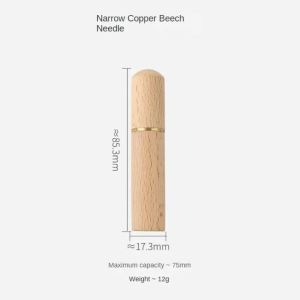 1pcs Portable Sewing Needles Needlework Sewing Needles Storage Box Household Large Eye Sewing Needles Wooden Needle Case