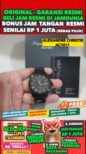 JAM TANGAN ALEXANDRE CHRISTIE PRIA ORIGINAL AC 1011 AC1011 - Men CT - Stainless Steel - Jamdunia / Jam dunia JD18 # JAM TANGAN ALEXANDER CHRISTIE PRIA PRIA JAM ALEXANDER CHRISTIE PRIA AC 1011 AC1011 ACF1011 S003