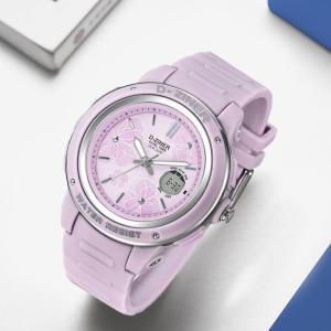 D-ZINER ORIGINAL JAM TANGAN SPORT WANITA DUAL TIME ANALOG DIGITAL AKTIF ORIGINAL 100% WaterProof