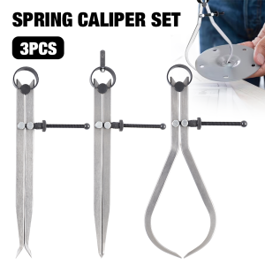 3PCS Rotary Marking Gauge Grading Caliper Tool Kit Wing Indenter Adjustable Leather Compass Machinist Marking Measuring Tools