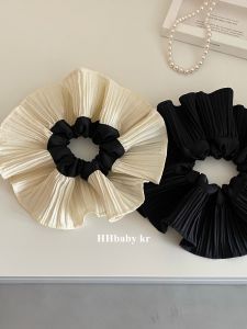 Ballet Style Super Large Ruffle Satin Hair Ties French Head Ropes Fresh out Fashion Hair Accessories Korean Style Hair Bands