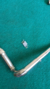 Suzuki Gixxer 155 SF stainless elbow and with resonator