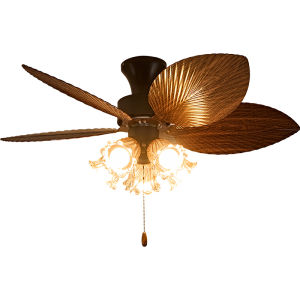 GUJIA | Vintage Mid-Century Style Ceiling Fan Light