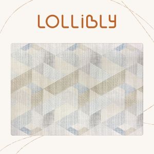Lollibly Snow Dune Playmat (3 Sizes: Big One 200 x 140cm Little One 100 x 140cm Round One 140cm) - Dual-sided Waterproof Odorless Non-toxic