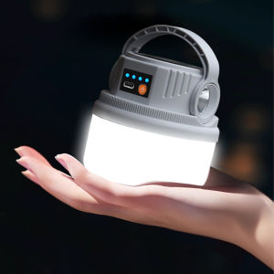Solar Camping Lantern Rechargeable 400LM Bright LED & 3600mAh Battery USB Emergency Light Solar Powered Flashlight