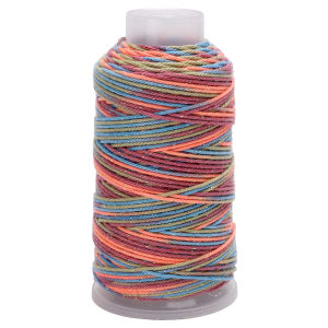 100g 80m Hand-Knitted Cotton Thread Colorful Gold-Added Section-Dyed Yarn for DIY Scarf Cushion Sweater Crochet Materials
