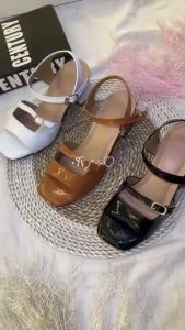 Us143 Sandal High Heels Aesthetic Untuk Remaja Cewe Sendal Hils Jinjit Wanita Korean Style Lebaran Kondangan Wisuda Cantik Elegan Mewah Kece Bridal Shoes Hak Tahu 5cm Cewek