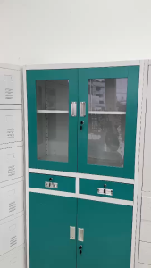 Hassle-Free ตู้เก็บเอกสาร ตู้เหล็ก ตู้กระจก มีให้เลือก 5 แบบ ตู้สีฟ้า ตู้ล๊อกเกอร์ ตู้เอกสารเหล็ก ตู้เหล็กเก็บของ จัดส่งแบบประกอบเอง