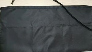 Waiters Half Length Apron Black Short Apron With Pockets Waitress Coffee Tea Shop Cafe Cooking Kitchen Men Women Work Aprons