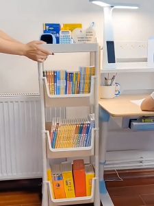 SUNOOM นวางหนังสือ 5/4/3ชั้น ชั้นวางหนังสือมินิมอล ชั้นเก็บของเก็บหนังสือ ชั้นวางหนังสือรูปทรงต้น ตู้เก็บเครื่องสำอาง ปรับขนาดได้