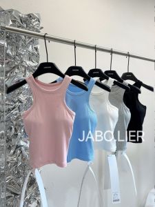 Korean Style Slimming Candy Colored Vest Top Womens Summer Fashion with Chest Pad Strap Tank Top for Slimming And Anti-Side Breast