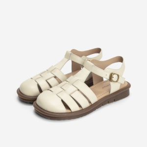 Q.VONTON | Genuine Leather Breathable Soft Soled Vintage Roman Sandals