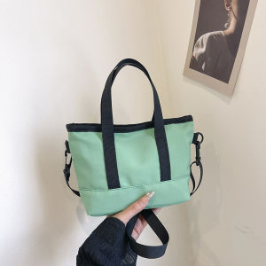 กระเป๋าสะพายข้างผ้าใบ Canvas สไตล์เกาหลี กระเป๋าสะพายข้างแบบสะพายไหล่เดียวสำหรับนักเรียน กระเป๋าสะพายข้างแบบลำลองสำหรับเยาวชน