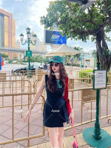 Cool Street Style Womens Sleeveless Vest And Pants Set Fashionable Age-Defying Look Short Sleeve round Neck Two-Piece Suit