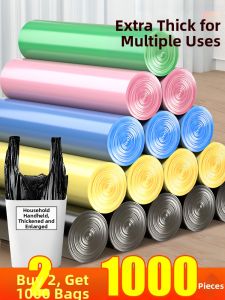 ZHANGJI | Heavy Duty Home & Office Hand-held Garbage Bags