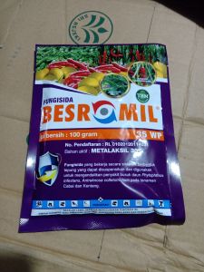 Racun Fungisida Pengendali Penyakit Busuk Daun Bakteri  BESROMIL 35 Wp 100 gram