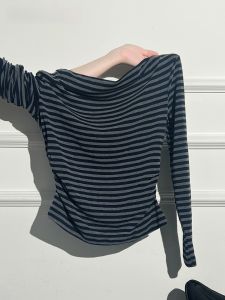AIYAZHE | Áo Thun Dáng Ôm Off-Shoulder
