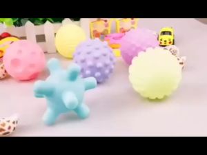 [iRojak] 6pcs Baby Sensory Touch Squeeze Balls Toys Rubber Textured Multi Ball Set Toy 宝宝手抓球 Mainan Bayi - BT168