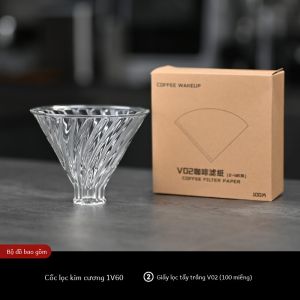 Nồi Chia Sẻ Hình Kim Cương Borosilicate Cao Xuyên Thấu Ấm Đun Nước Đám Mây Thủy Tinh Chịu Nhiệt Fair Cup Dụng Cụ Pha Cà Phê Ye Weika