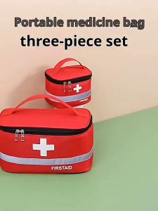 Portable first aid kit travel first aid kit medical kit multifunctional household medicine storage bag medical kit daily medical storage organization bag