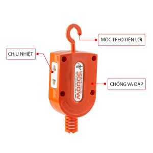 ổ cắm 2 lỗ chịu tải cao S3000W có móc treo Sopoka