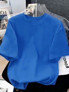 Solid Beach Summer T-Shirt For Man 21 Color S-3XL Cotton Short Sleeve All-Match Basics Street Streetwear Soft Breathable Clothes
