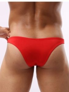 Low Waist Breathable Thin Mens Underwear U-Shaped Design Quick Dry Comfortable Triangle Pants Pure Color Stringer Shorts