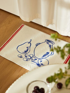 Thảm Phòng Tắm Phong Cách Nhật Bản Thấm Hút Thảm Phòng Tắm Hình Chữ Nhật Chống Trượt Thảm Phòng Tắm Họa Tiết Hoa Thảm Sàn Nhà