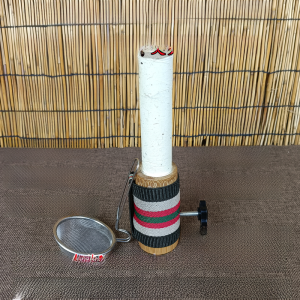 Portable Handheld Moxibustion Device for Home Use Jin Yifan Brand Single Hole Bamboo Heat Conductor Round Shape