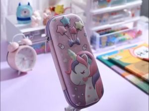 3D Kawaii Unicorn Pencil Case Box Cute Pen Pouch Large Capacity Waterproof Boy Gilrs School Supplies Stationery