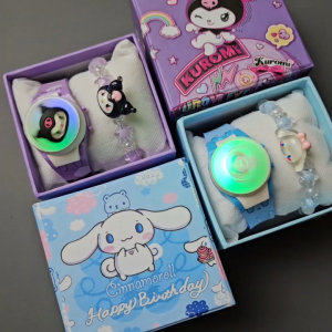 GIFT SET - Jam anak perempuan karakter free gelang