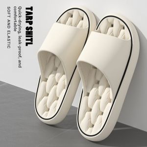 MONLEYTA | Anti-Slip Summer Slippers Thick Bottom Indoor Home Bathroom Ladies Silent Odor Resistant Mens Casual Slip-On Sandals