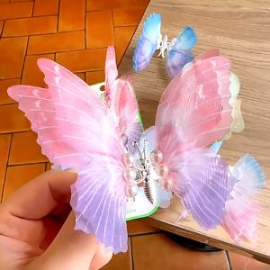 Moving Butterfly Hair Clips for Kids Baby Girl Headwear Children Cute Hair Pin Hair Clips