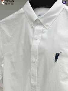 Áo Sơ Mi Nam Dài Tay Thêu Cotton Nguyên Chất Màu Trắng TUCANO Dáng Rộng Thoáng Khí Mùa Xuân Thu 2024 Phong Cách Mới