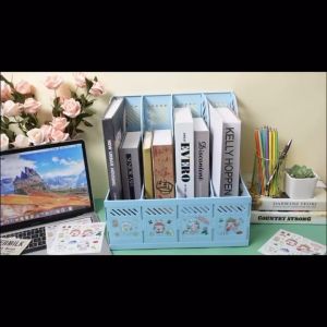 4 layer magazine case/rack/organizer/storagepaperbookfileplasticoffice/school suppliesBIN LU